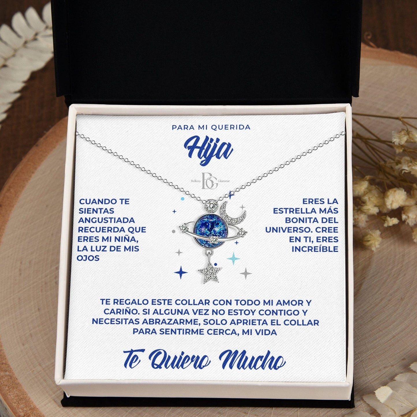 Collar de Estrella | Acabado en Plata | Para Mi Querida Hija