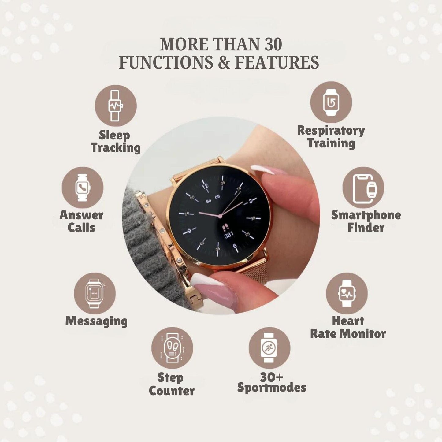 GLAMOURSMART™ - Elegant and Luxurious Smartwatch