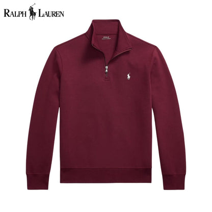 RL Double-Knit Mockneck Pullover