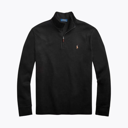 RL Estate-Rib Quarter-Zip Pullover