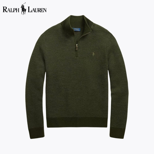 RL Washable Wool Quarter-Zip Sweater